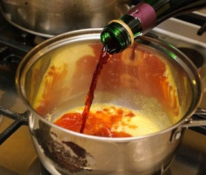 riduzione vino rosso preparazione
