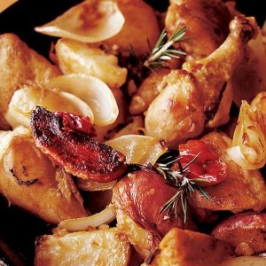 Pollo-al-forno-con-pancetta-e-patate